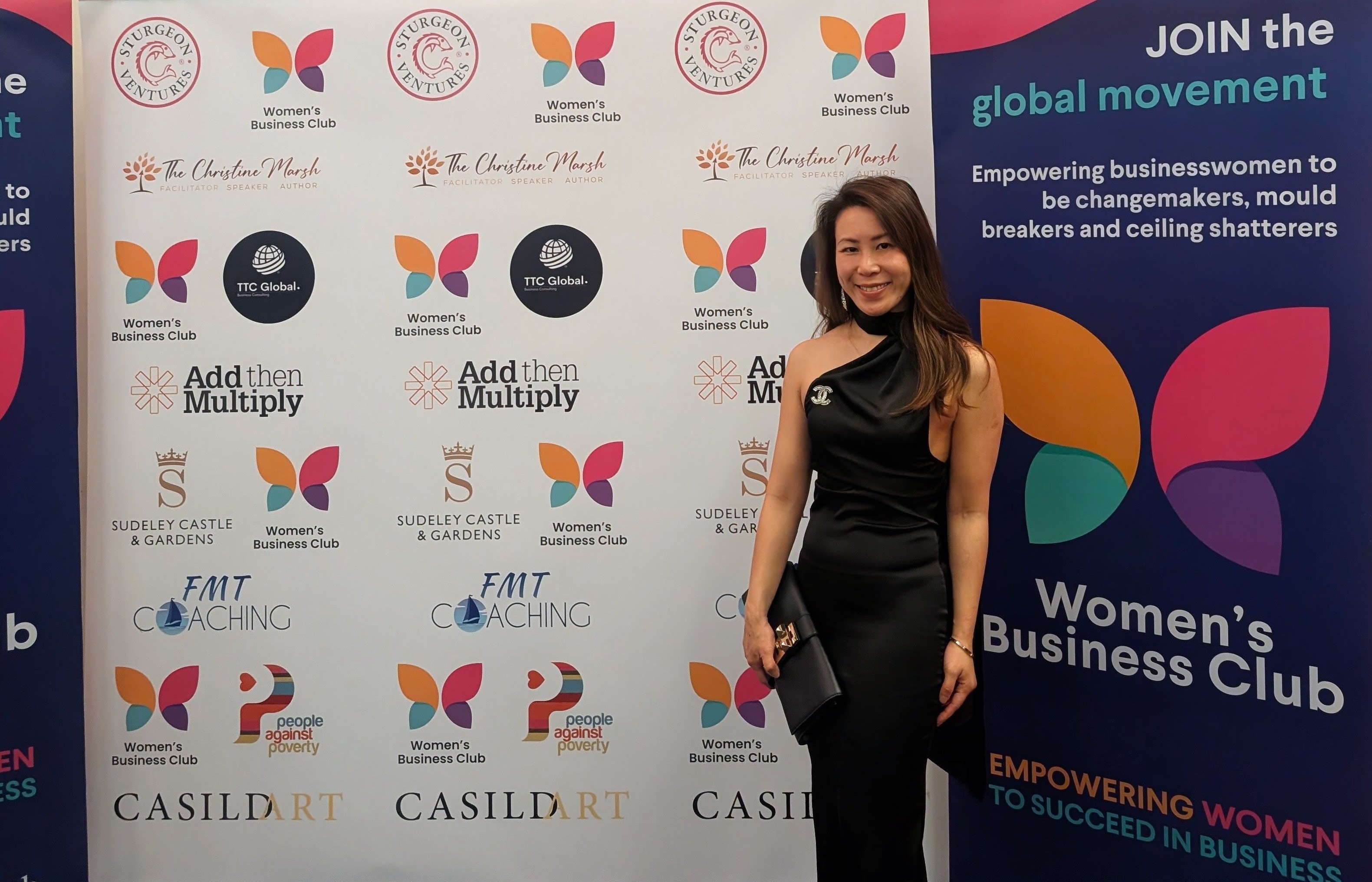 Giselle Ho at the Women's Business Club awards event